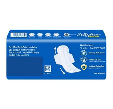 Stayfree Secure Cottony Soft Sanitary Pads Regluar