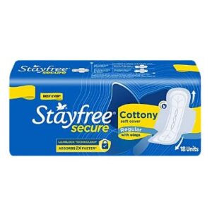 Stayfree Secure Cottony Soft Sanitary Pads Regluar