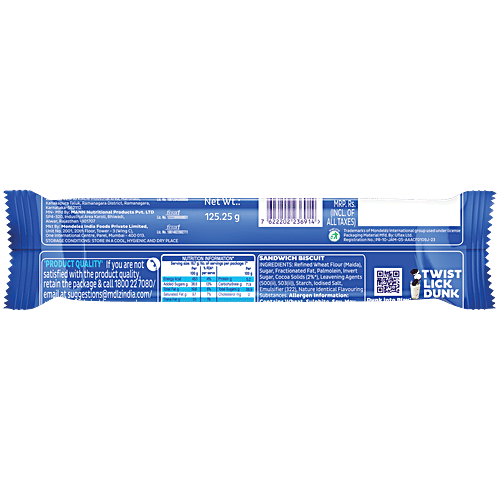 Cadbury Oreo Original  Biscuits - 113.75 g