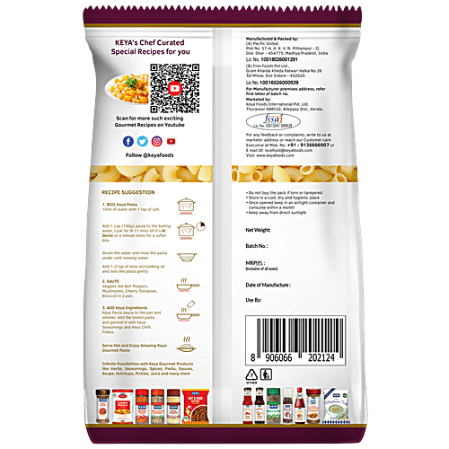Keya Elbow Pasta - 100% Durum Wheat Semolina - 400g