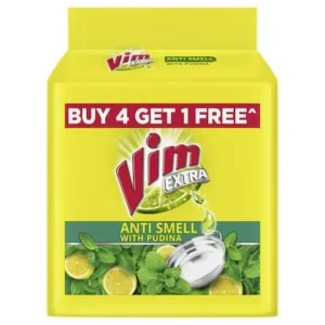 Vim Pudina fresh Dishwash Bar - 200 g (Buy 4 Get 1 Free)