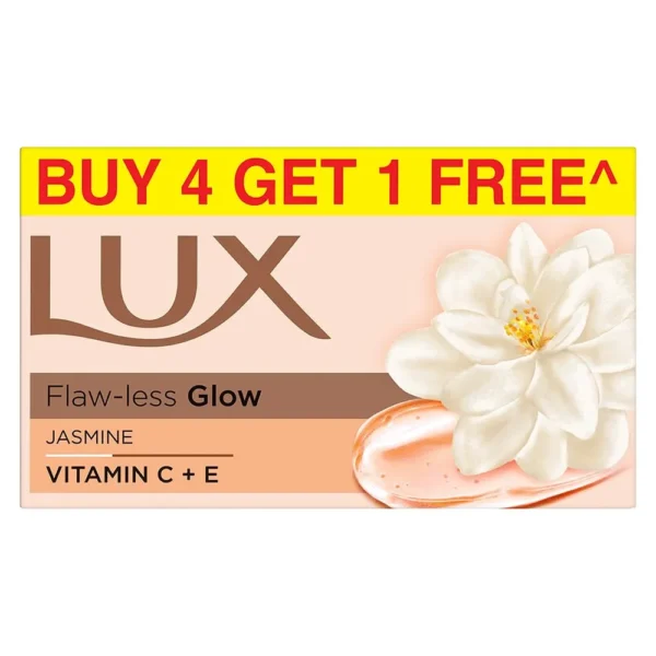 Lux Flaw-less Glow Jasmine Soap Buy 4 Get 1 Free